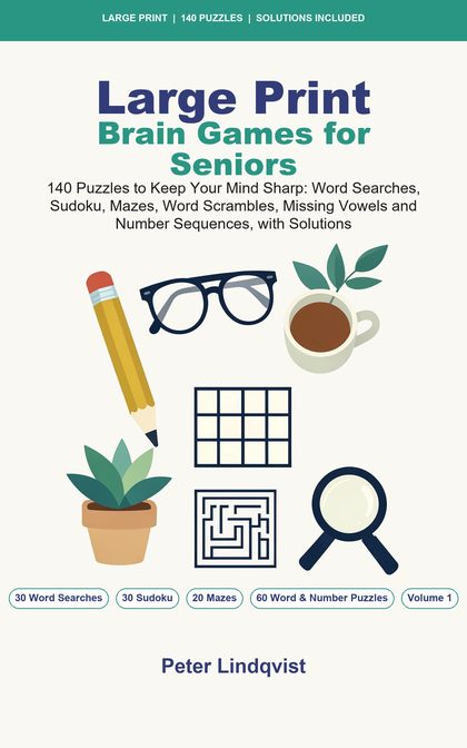 Cover of Large Print Brain Games for Seniors