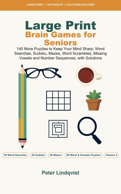 Cover of Large Print Brain Games for Seniors
