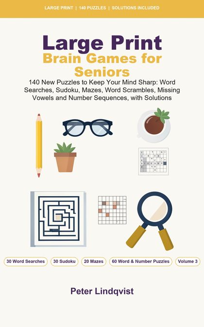 Cover of Large Print Brain Games for Seniors