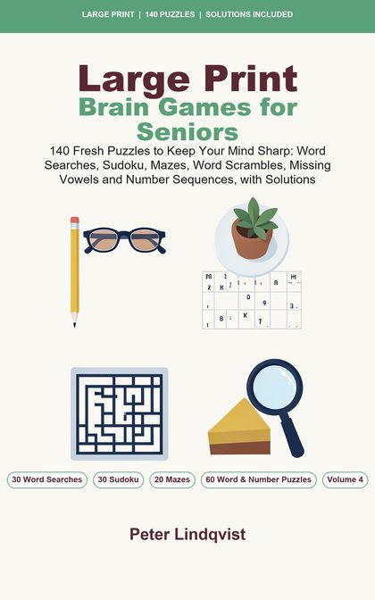 Cover of Large Print Brain Games for Seniors